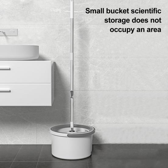 Швабра с выдвижной ручкой, вращающаяся на 360 градусов, для влажной и сухой уборки полов, ведро для швабры из микрофибры