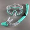Underwater Snorkeling Half Face Face Swimming Mask Set Scuba Diving Respirator Masks Anti Fog Safe Breathing Snorkeling Masks for Crystal Clear Views