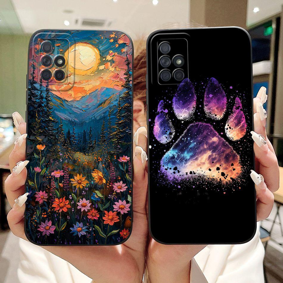 Для Samsung Galaxy A71 A51 4G Модный чехол для телефона с рисунком «Сумеречный пляж» Для Samsung A51 A71 4G Мягкие силиконовые противоударные чехлы