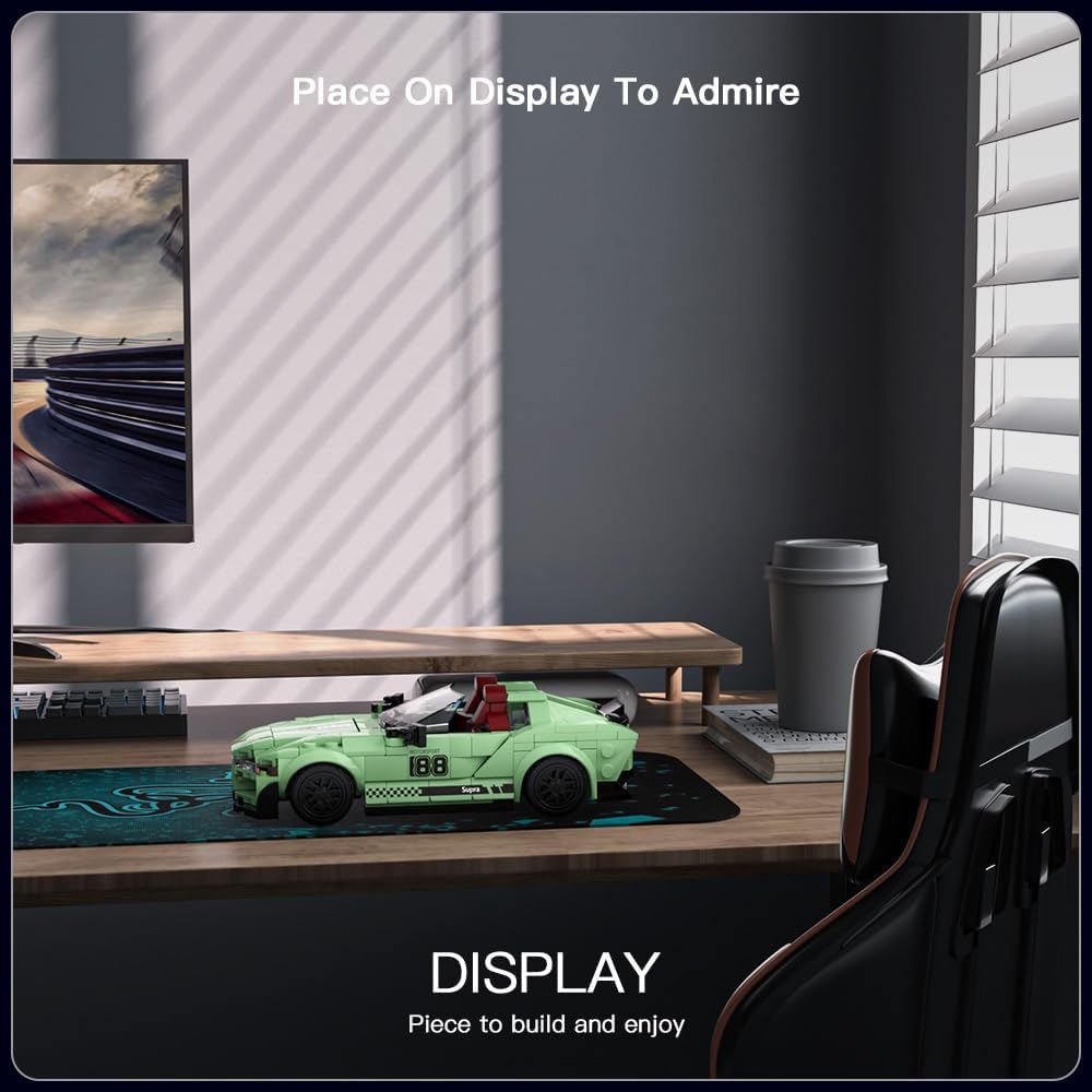 MOULD KING Speed Champion  T.Supra Supercar 27046 Building Set Toy Collectible Model Car Block Children's Gift 8+(348 Pieces)