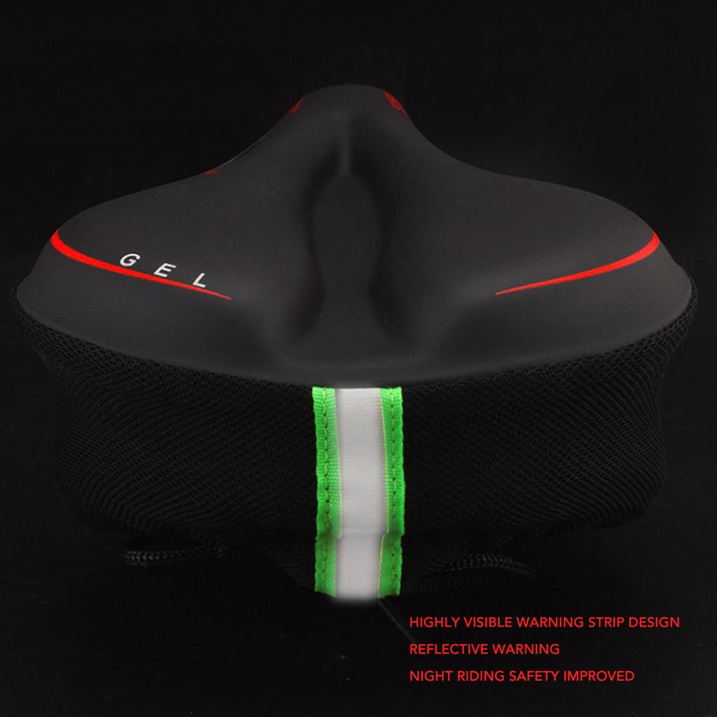 Подушка для велосипеда Чехол для велосипедного сиденья Эргономичный Противоскользящий Светоотражающий Предупреждающий Дышащий Снимает Усталость для Мужчин для Упражнений