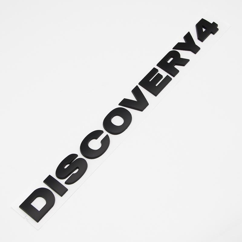 3D ABS Discovery 4 Letters Car Hood Trunk Emblem Badge Sticker For Land Rover Discovery 3 5 Sport Auto Styling Accessories Decal XS4