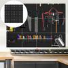Pegboard Wall Organizer Tool Storage Easy To Install Office Peg Board Panel Organization for