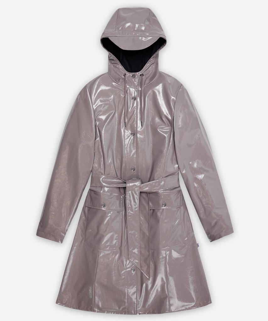 Rains Curve Long Jacket - Cinder Glaze
