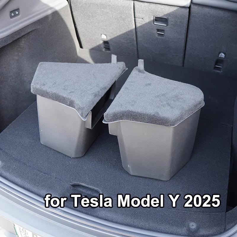 For Tesla Model Y Juniper 2025 Rear Trunk Storage Box Rear Trunk Door Sill Protector Strip Cover Sill Guard Protect Accessories