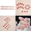 24pcs/Box Butterfly Bow Wearable Pink Press On Fake Nails Tips Nail Art Easy To Apply and Remove