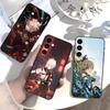 Чехол для телефона Genshin K-Kaedehara Kazuha для Samsung Galaxy A73,A72,A71,A70,A52,A51 Другие Мягкий Черный Чехол