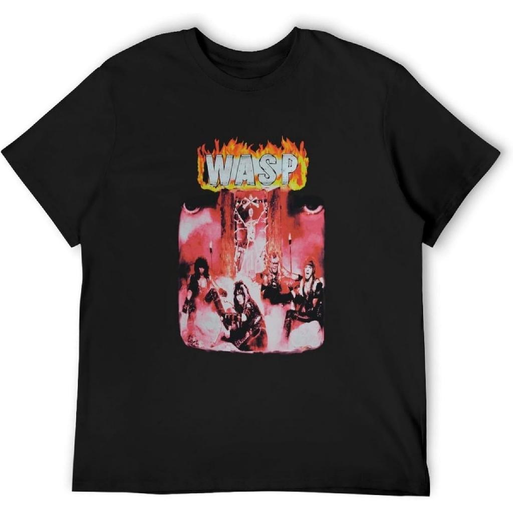 MYCHOME Men's Wasp First Album Black Funny T-Shirts Black