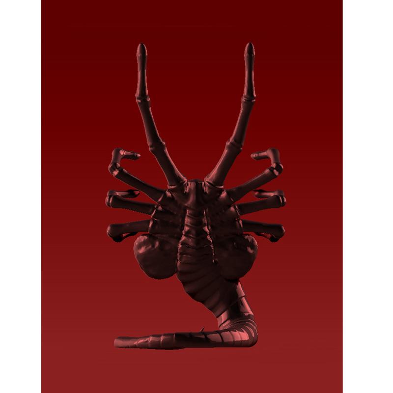 3D Printed Alien Facehugger Holder Ornament Creative Desktop Stand Decoration Collectible Model for Sci Fi Fans Home Decor Gift