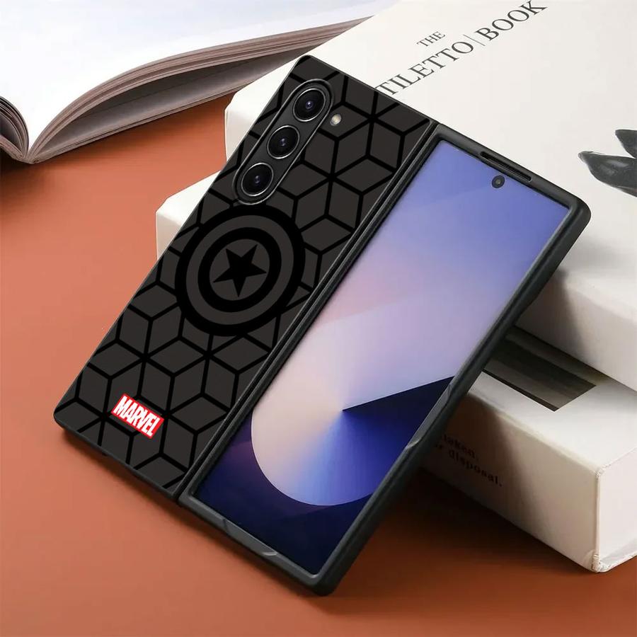 Задняя крышка чехол для телефона для Samsung Galaxy ZFold6 ZFold7 Z Fold 7 6 5 4 3 ZFold3 ZFold5 ZFold4 Логотип супергероев Marvel Мстители