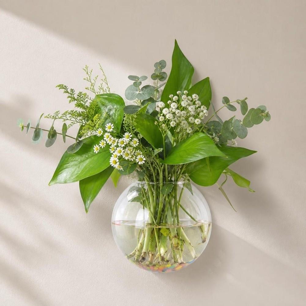 Vase Hydroponic Plant Holder Irregular Shape Wall Decoration Office Decoration