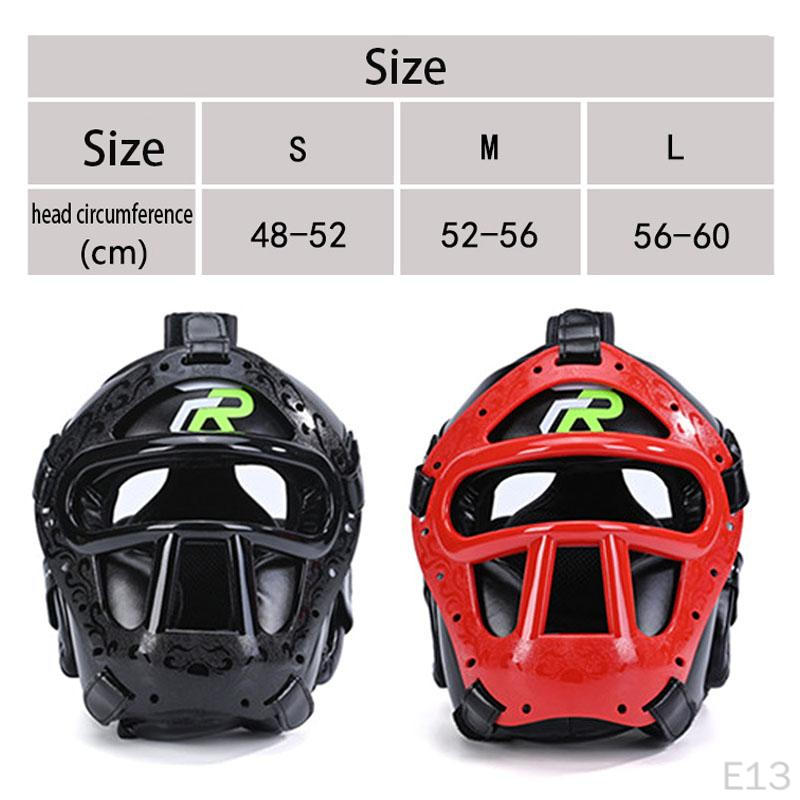 Boxing Headgear Face Cover Head Gear Thickened Padded Ventilated Protective Full Protection for