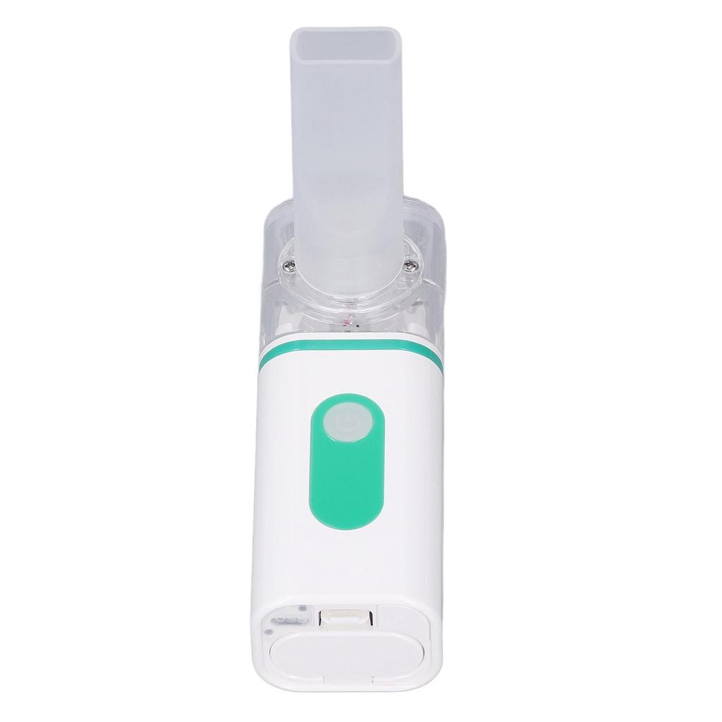 Portable Nebulizer Handheld Mesh Atomizer Breathing Cool Mist Inhaler for Home Daily Travel 1.5W Green
