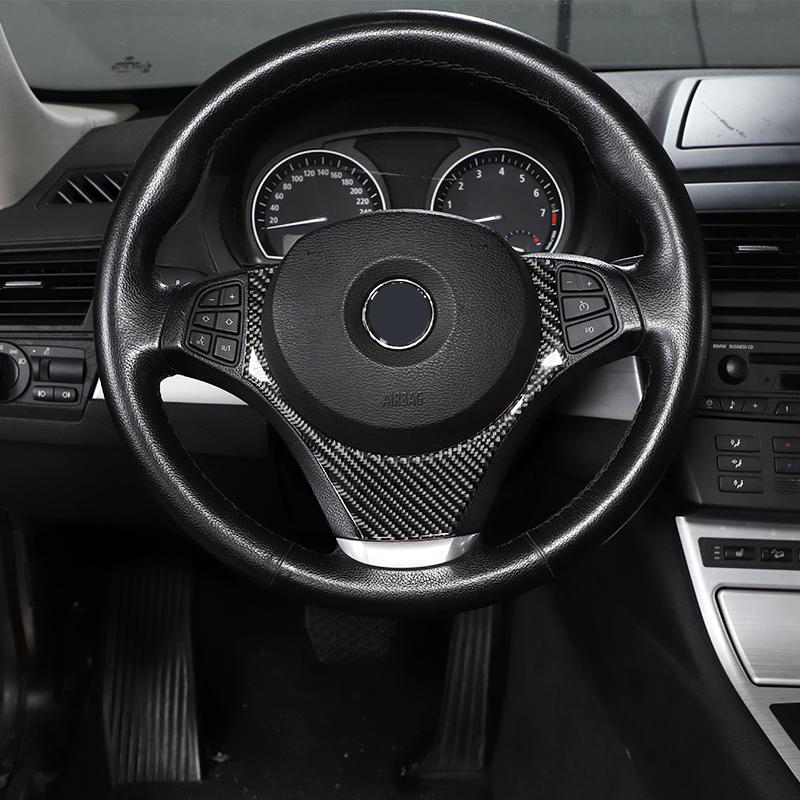 Для BMW X3 E83 2006-10 мягкая внутренняя отделка из углеродного волокна, центральная консоль, CD-панель, крышка переключения передач, наклейка, украшение автомобиля