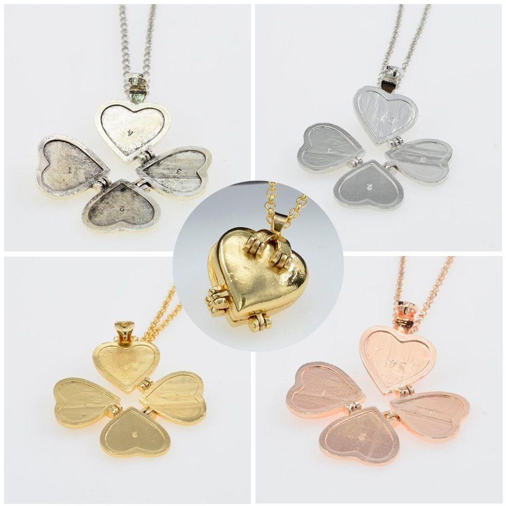 DIY Фото Локет 4-слойный Подвеска Новое Ожерелье