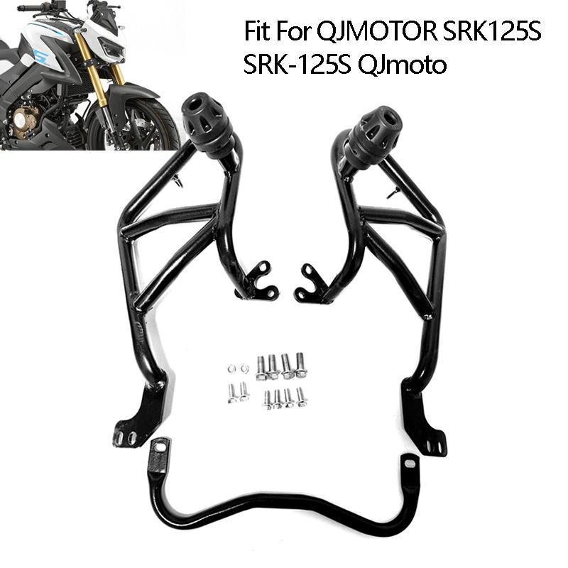 Fit for QJMOTOR SRK125S SRK-125S Motorcycle Highway Engine Guard Crash Bar Frame Stunt Cage Bumper Fairing Protector Accessories