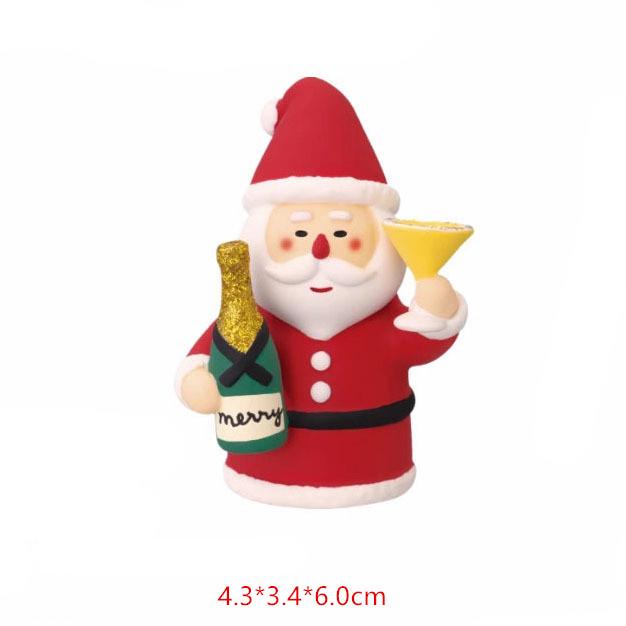 Японская кошка Рождественское украшение - Санта-Клаус Смоляная Миниатюра Модная Игрушка