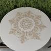 European Octagonal Lace Embroidery Chic Tablecloth Coaster Balcony Bedroom Small Round Table Cloth Mat Party Banquet Decoration