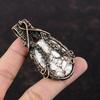 Wild Horse Magnesite Pendant Copper Wire Wrapped Pendant Handmade Wire Wrapped Jewelry Original Gemstone Pendant Copper Jewelry Gift For Her