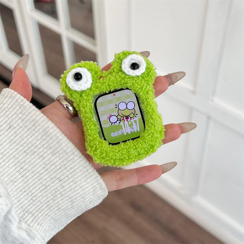 Cartoon Cute Animal Plush Protective Case For Apple Watch 40MM 41 42MM 44MM 45 46MM PC Bumper Protective Frame For Iwatch 10 9 8