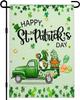 St Patrick's Day Garden ag 12x18 Inch Lucky Shamrock Garden ag 3ply Polyester Double Sided for Outdoor House Yard Outsid WZZ