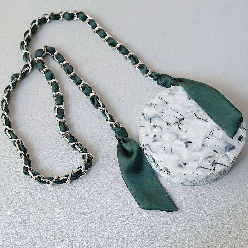 Новая Мода Весна Женская Сумка Аксессуар Цепочки Съемный Длинный Кросс-Боди Однотонный Милый Шелковый Ремешок Женский Роскошный Цепочный Ремень Ручки для Сумки