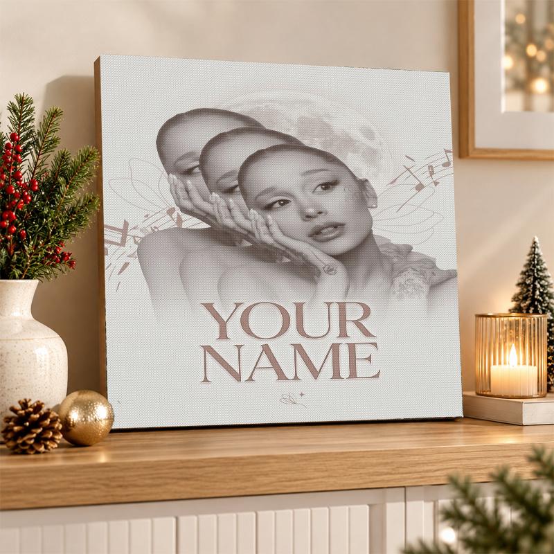 Ariana Grande Custom Name Text 5D Diamond Painting Kit DIY Full Drill Diamond Art Decoration