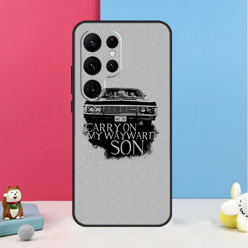 Сверхъестественное CARRY ON MY WAYWARD SONS Чехол Для Samsung Galaxy S26 S25 Ultra S20 S21 S22 S23 S24 Plus S10 S25 FE Задняя Крышка Корпус