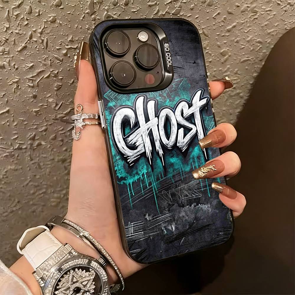 G-Граффити Арт Крутая Вещь Чехол Для Телефона Для iPhone 17,16,15,14,13,12,11 Plus,Pro Max,XS,Красочный Серебристый Черный Чехол