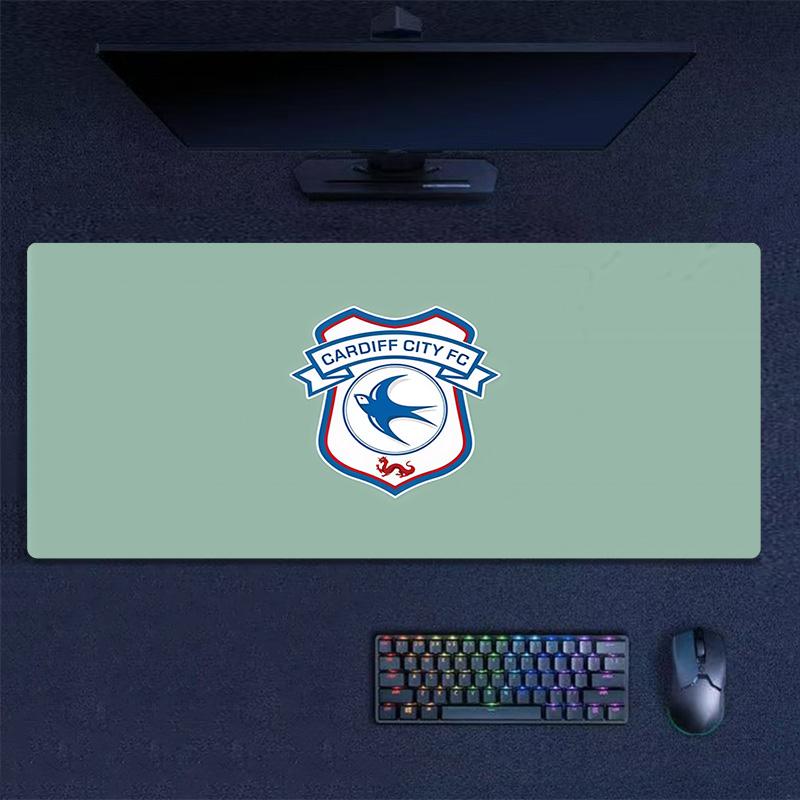 Cardiff City F.C Печать Подушка Нескользящий Коврик для Ноутбука Планшета Большая Мышь XXL Коврик Мини-ПК Игровой Коврик С заблокированным краем
