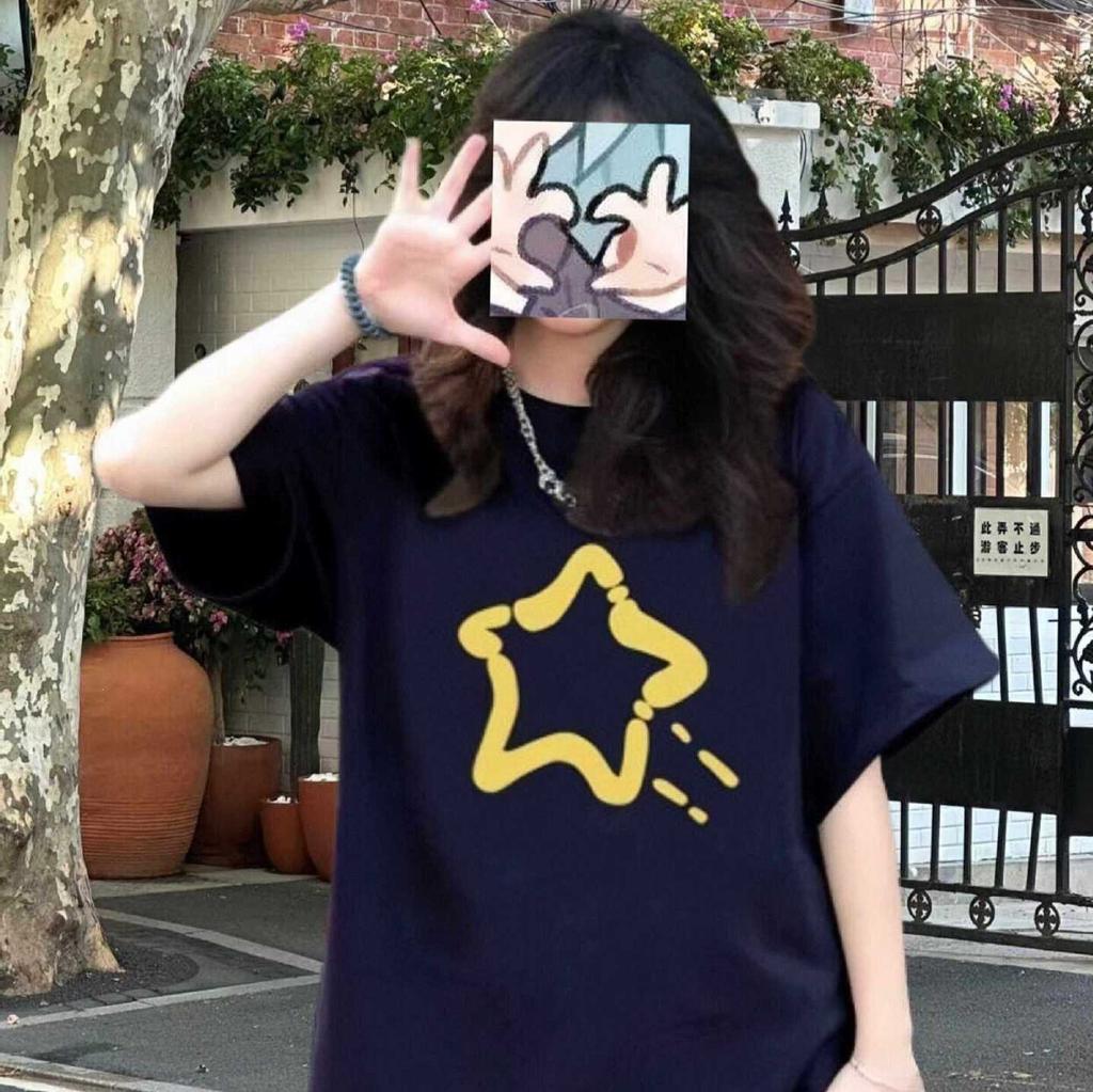 American large version short-sleeved t-shirt women's summer new middle school and high school students loose casual cotton half-sleeved top tide