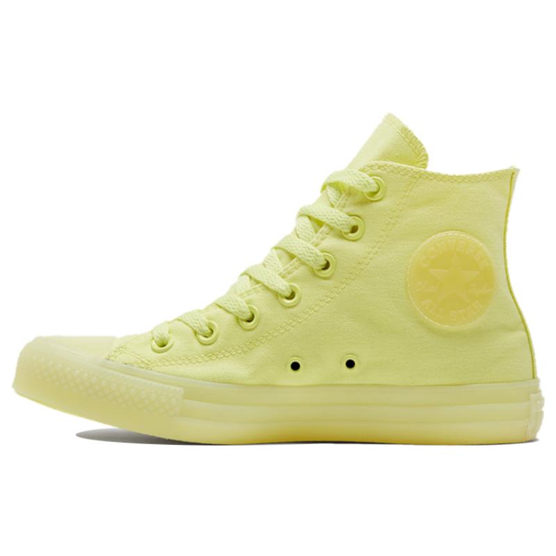 Converse Chuck Taylor All Star Удобные и Универсальные Высокие Кеды из Канваса Унисекс Флуоресцентно-желтый