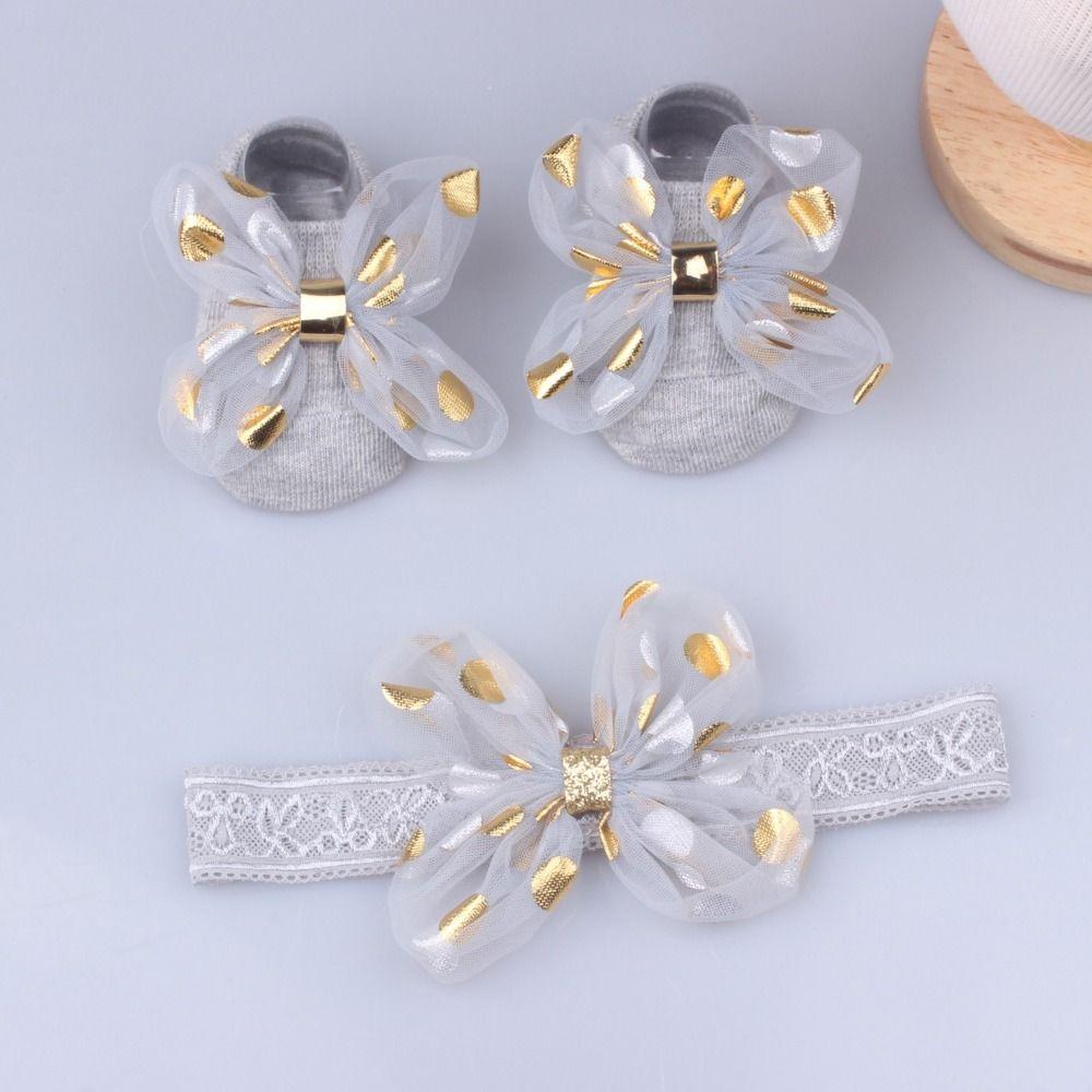 Pearl Bows Newborn Hair Band Cotton+Lace Baby Turban Cute Girl Hair Accessories