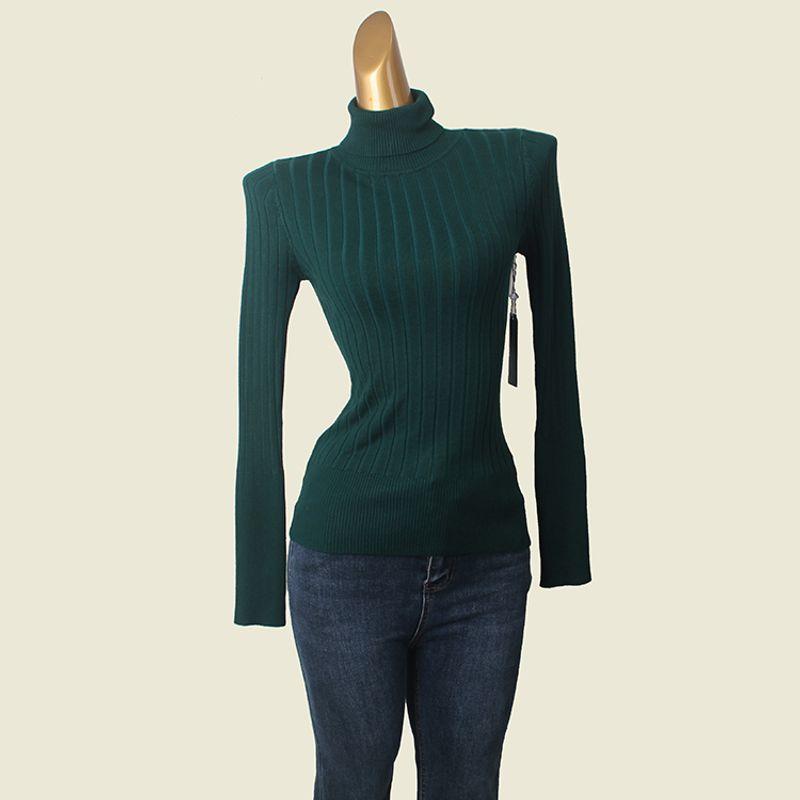 Winter Normcore Turtleneck Big Pit Bottoming Shirt Foreign Trade Original Order Slim Looking Pure Color Long Sleeves Pullover Thermal Sweater