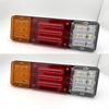 2X 12V 24V 30cm Car Truck Rear Stop Brake Tail Light Taillight Signal Lamp Indicator Trailer Truck Lorry Caravan Van Waterproof.
