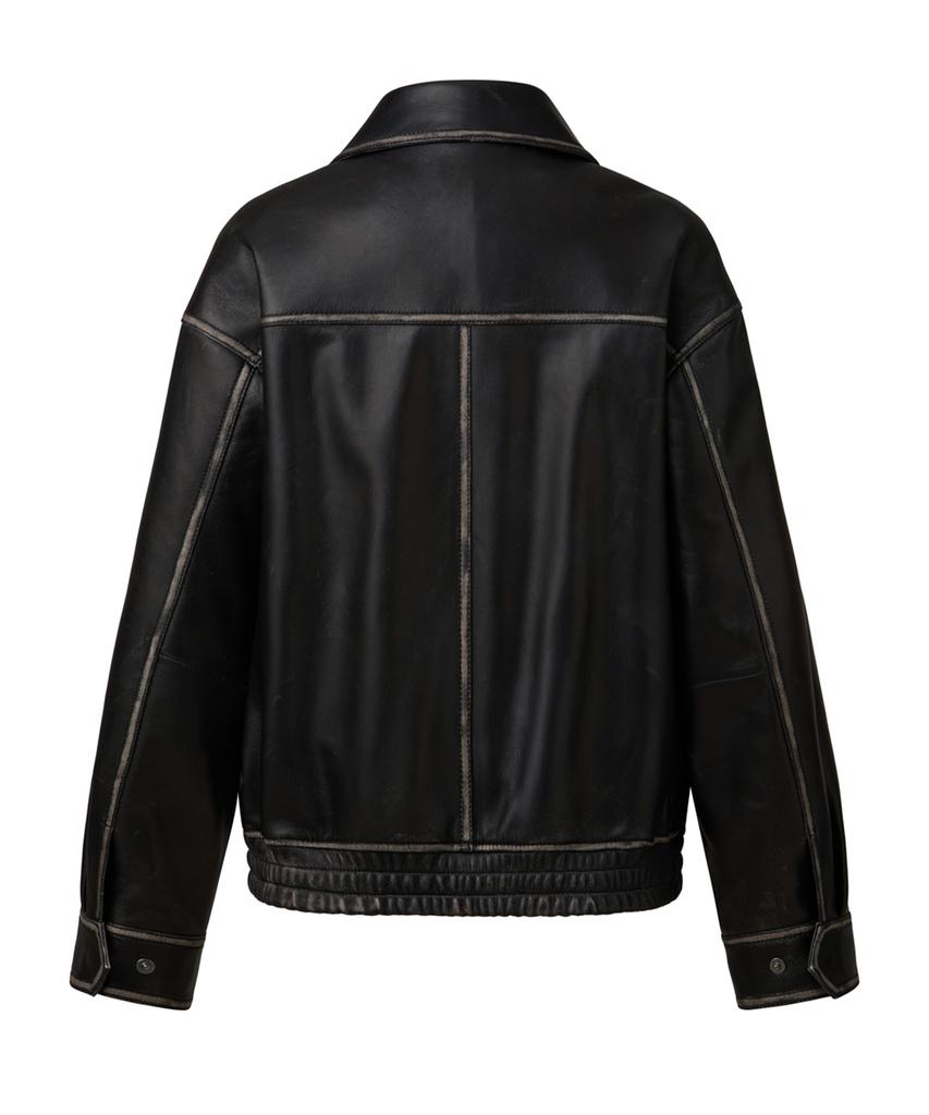 Verdemar Unisex European Lambskin Blouson_Black
