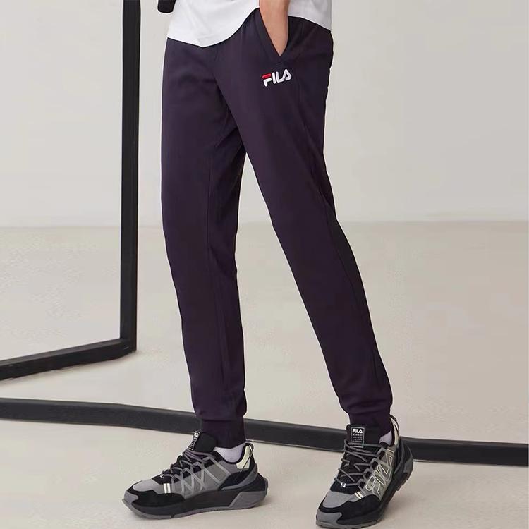 Fila SS21 Джоггеры мужские зауженные трикотажные прилегающего кроя со средней посадкой с вышивкой логотипа Джоггеры Легендарно-синий F51M138616FNV