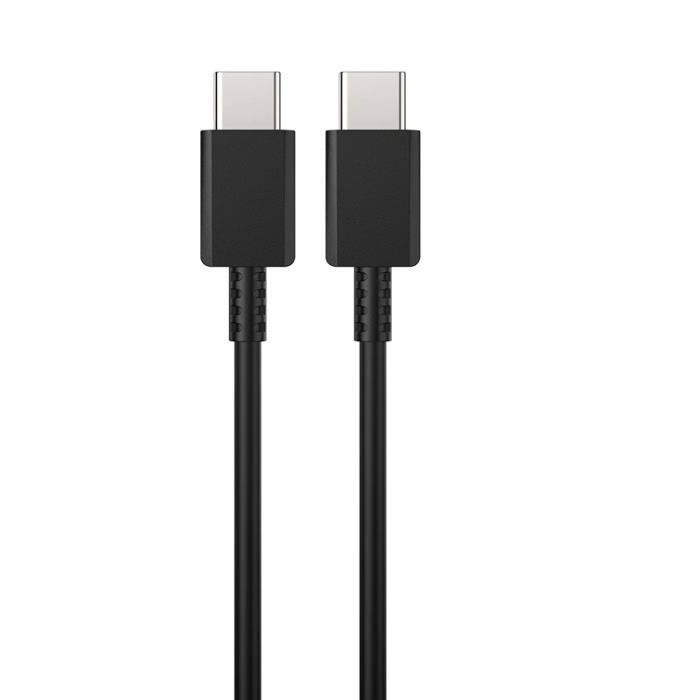 Cable USB-C USB-C Noir 1m pour Samsung Galaxy Z FLIP 6 / Z FOLD 6 / Z FLIP 5 / Z FOLD 5 [LOT 2] Phonillico®