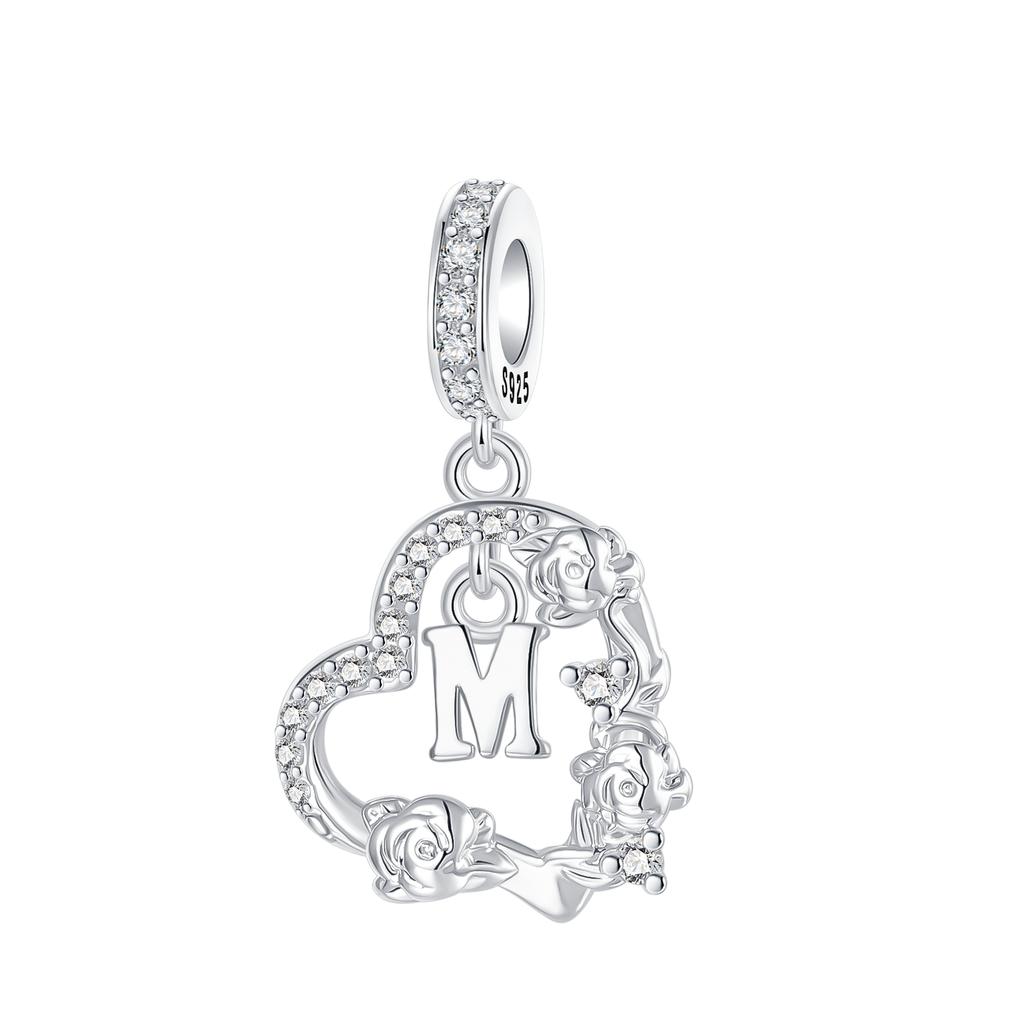 Оригинальные шармы-бусины Медь с инкрустацией цирконием Кулон в виде креста монахини Крыло ангела Подходят для браслета Ювелирный подарок Маркировка