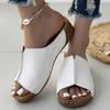 Fashion Summer Women Sandals Shoes Open Toe Women Shoe Slip On Sandals Woman Wedge Ladies Shoes Party Footwear Female Slippers Woman