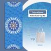 ZeBian 1,5 мм замшевый складной дорожный коврик для йоги