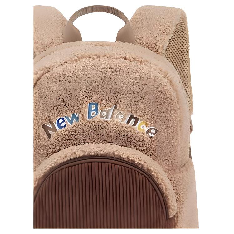 New Balance School Travel Zipper Closure Polyester Backpack Women Backpack Light-Brown 8PD4E013