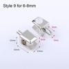 Alloy Nickel Finish Furniture Hardware Shelf Holder Support Panel Bracket Glass Clamp Shelves Clips