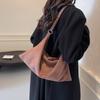 Women's Large Capacity Shoulder Crossbody Bag Solid Color Hobo Bag