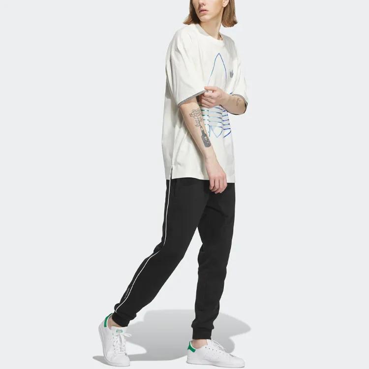 adidas Originals Футболка мужская нефритово-белая (унисекс) Футболки IP7543
