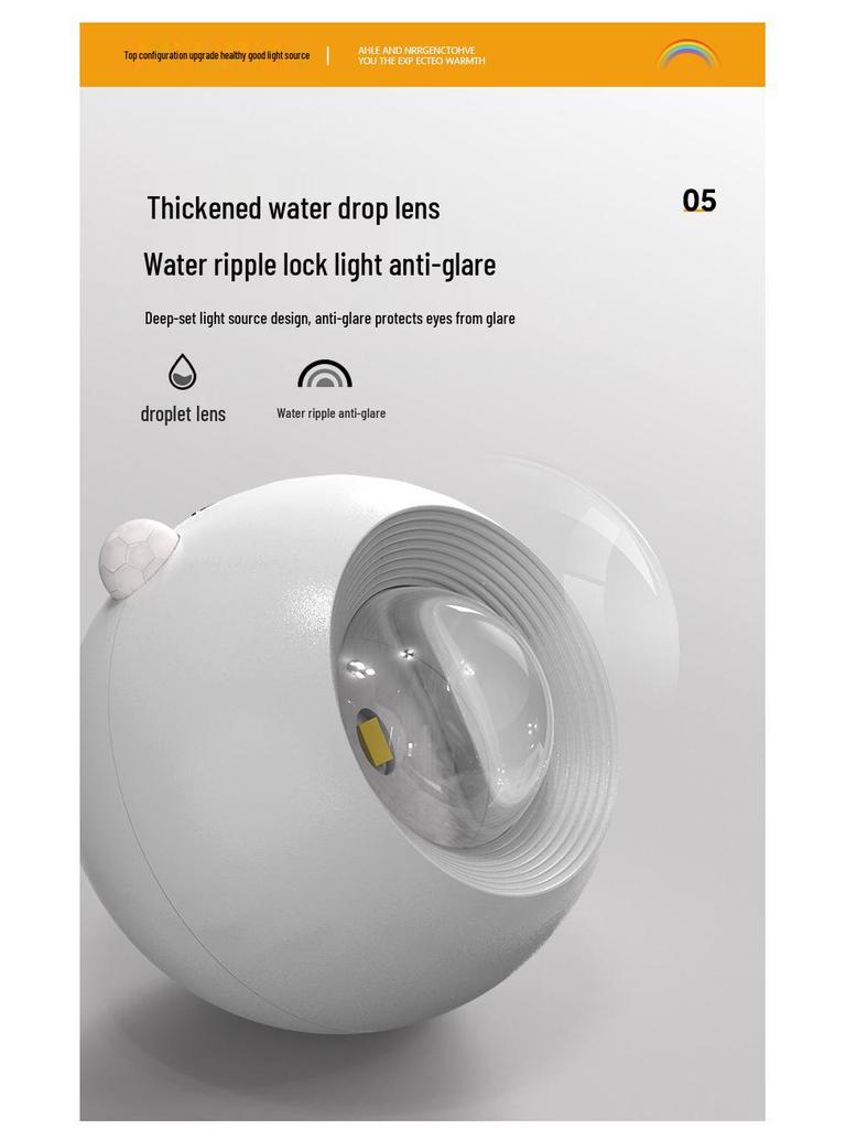 Magnetic Wireless Wall Light with Motion Sensor - Eye-Friendly Bedroom & Bedside Spotlight