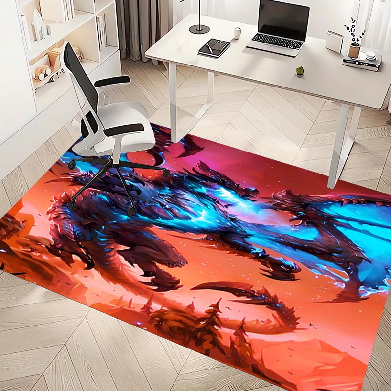 1pc World of Warcraft characters1 Print Area Rug - Soft, Washable Non-Slip Indoor Mat, Living Room, Home Office Decorative Rug,Office Decorative