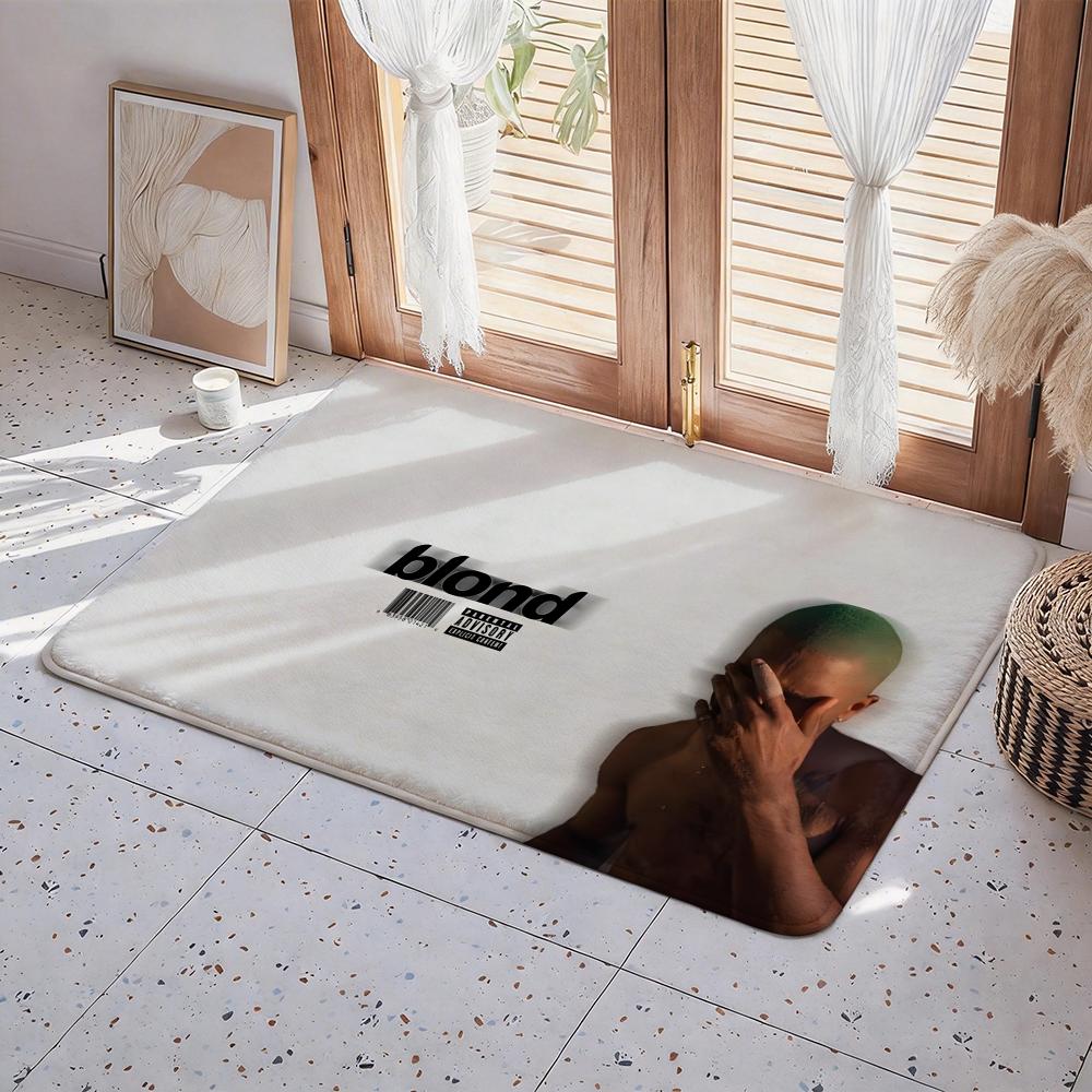 Singer F Frank Ocean Floor Mat Eco  Flannel Doormat Non Slip Odorless Indoor Floor Rug Soft Short Plush Home Mat