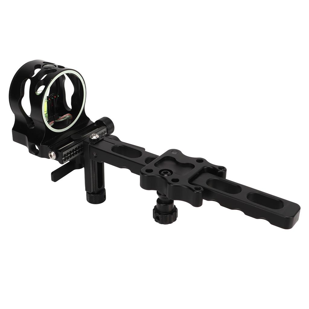 5-пиновые прицелы для лука Длинная планка Прицел для блочного лука для стрельбы Охотничьи аксессуары для лука Черный