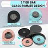 3-ярусный риммер для бокалов для бара, инструмент бармена со спонжем | Набор для римминга солью для маргариты, Риммер для соли для коктейлей